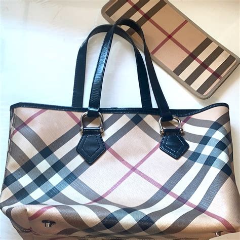 Burberry Coated Canvas Bag 